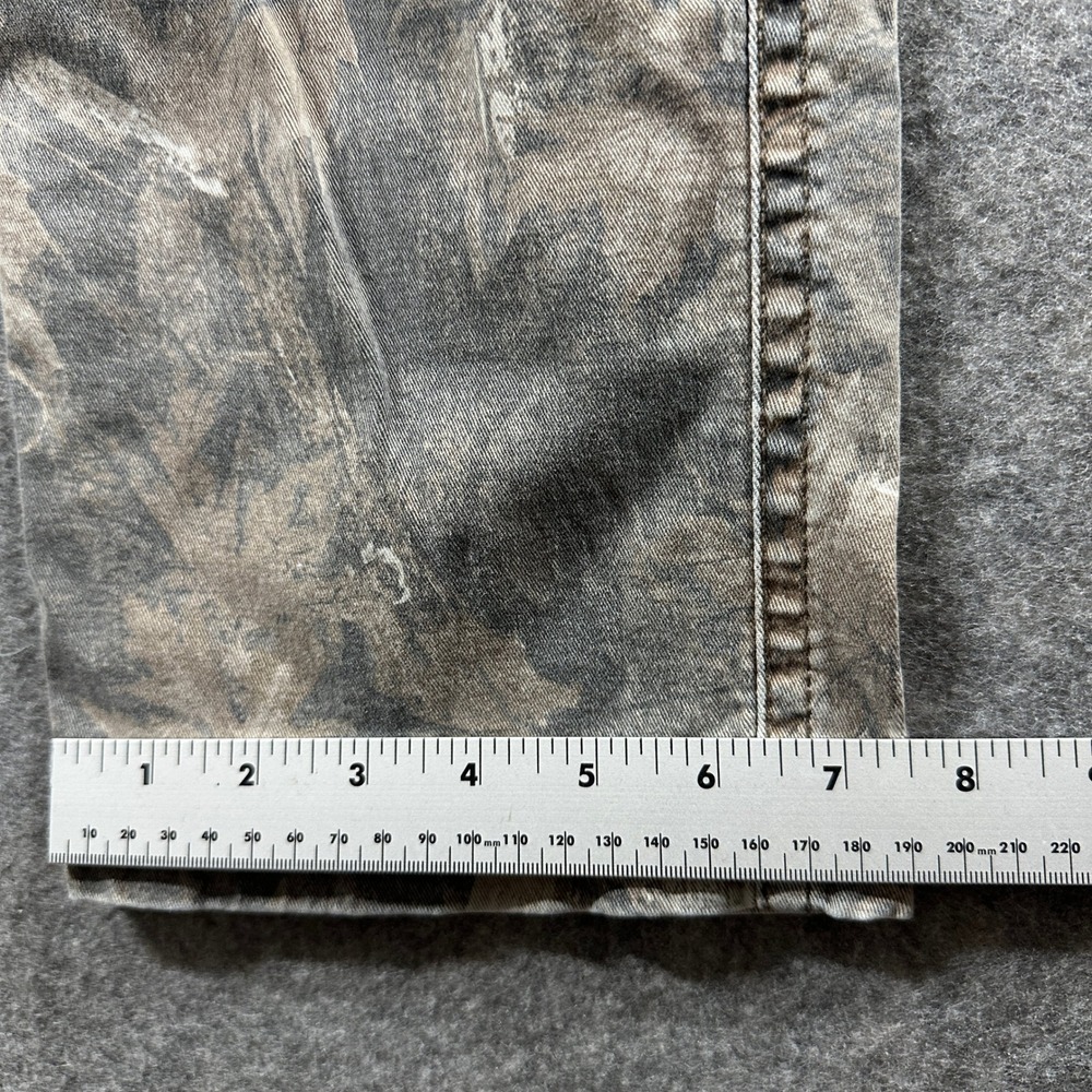 Hollister Cargo Pants Mens 31x26 Camo Mossy Oak Loose Fit Multi Pocket Tactical - Picture 9 of 11